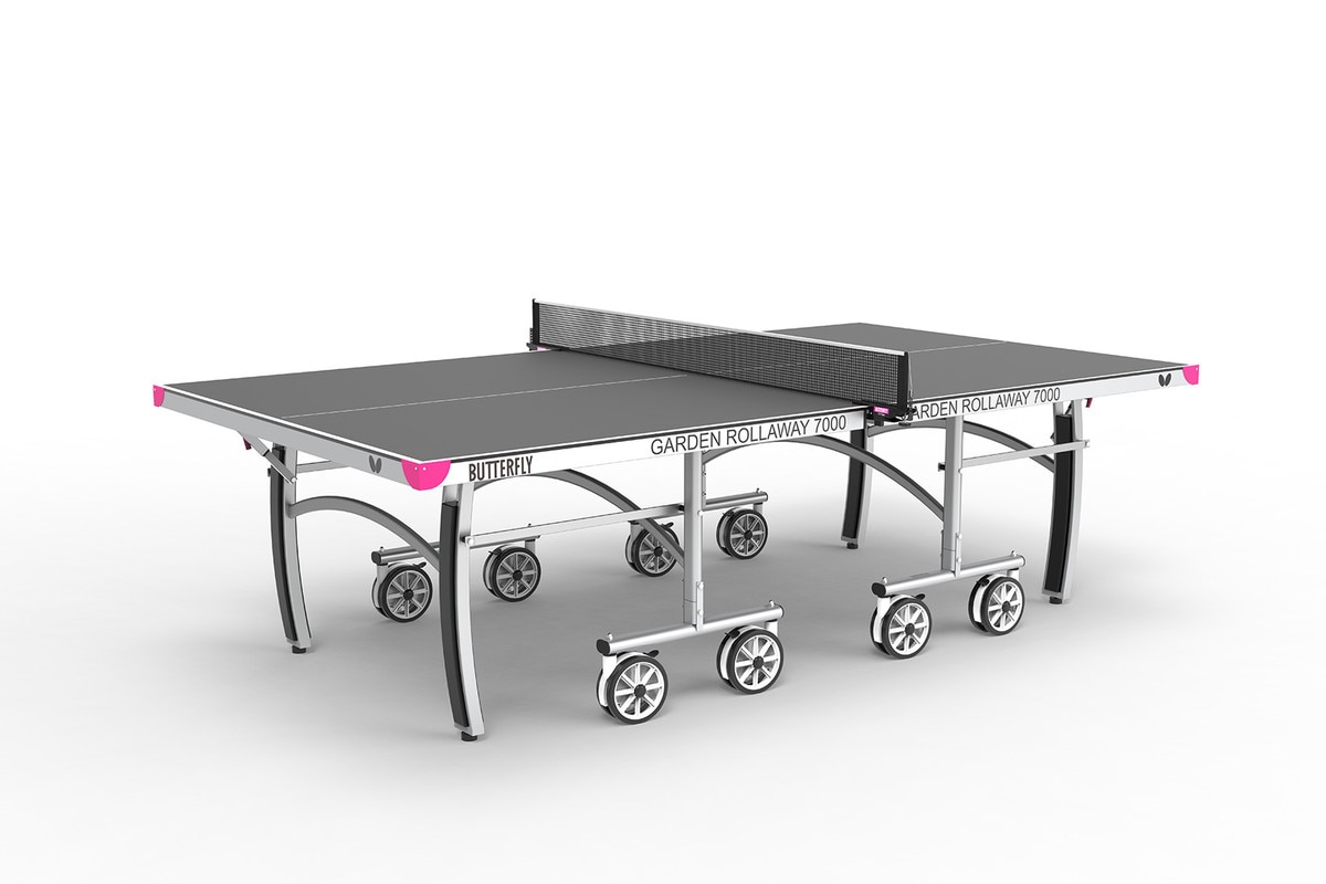 Butterfly Garden 7000 Outdoor Table: Grey Table in Play Mode